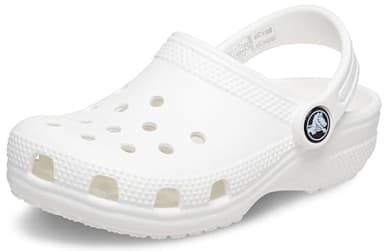 Crocs Kids Classic Clog (Little Kid/Big Kid) - Clogs for Kids - Synthetic Lining - Circulation Nubs White 4 Big Kid M