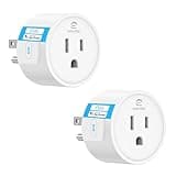EIGHTREE Smart Plug, Smart Plugs That Work with Alexa & Google Home, Compatible with SmartThings, Smart Outlet with WiFi Remote Control and Timer Function, 2.4GHz Wi-Fi Only, 2Packs