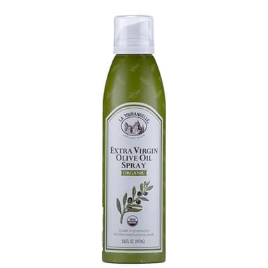 La Tourangelle, Organic Extra Virgin Olive Oil Spray, Cold-Pressed, All-Natural, Artisanal, Great for Cooking, Sauteing, Grilling, 5 Fl Oz