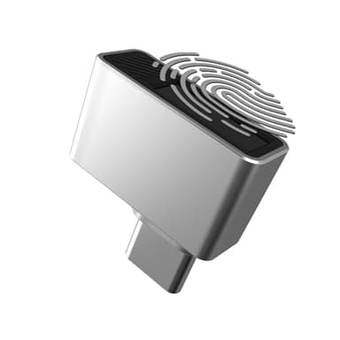 TNP Nano USB C Fingerprint Reader for Windows 10/11 Hello - USB Type C Security Key Biometric Scanner Sensor Dongle Module for Instant Access, Password-Free Login, Sign-in, Lock, Unlock PC & Laptops