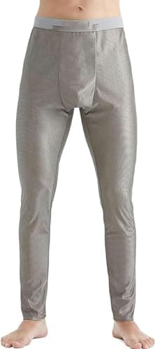 LBAawxe MekUk Faraday Fabric Anti-Radiation Men's Underwear Trousers, Silver Fibre Anti-Radiation Trousers, Shielding Clothing Home Wear RFID Blocking Material(X-Large)