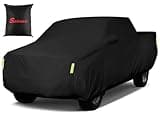 Sailnovo Truck Car Cover Waterproof All Weather, 7 Layers Heavy Duty Outdoor Full Car Cover, Snowproof Rainproof Windproof Sun UV Protection (PE+Cotton, L Fit Length Up to 228", Max Cab Length 144")