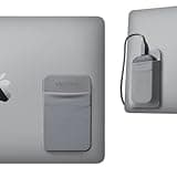 Slipdrive - Portable Hard Drive Sleeve for Laptop - SSD Solid State Drive - Reusable Adhesive - 5” x 3.2” Stick on External Hard Drive Carrying Case - Travel Pocket Pouch (Small, Gray)