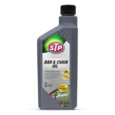 STP Premium Bar and Chain Oil, Tools and Chainsaw Oil Treatment Reduces Bar and Chain Wear, 32 Oz