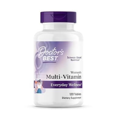 Doctor's Best Women's Multi-Vitamin, Everyday Wellness, Supports Immunity, Non-GMO, Gluten Free, 120 Tablets