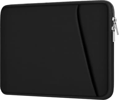 Laptop Sleeve, Durable Briefcase Shockproof Protective Case, Handbags Portable Laptop Bag for 15.6 inch HP Dell Asus Lenovo Notebook Computer with Front Pocket, Black