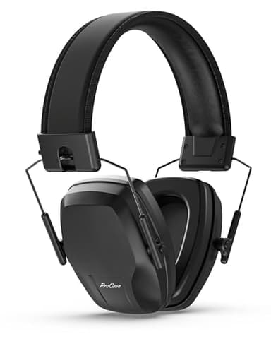 ProCase Hearing Protection Ear Muffs SNR 29dB, Noise Cancelling Headphones for Adults/Teen, Adjustable Soundproof Ear Defenders for Autism Sensory, Work, Shooting, Construction, Mowing -Black