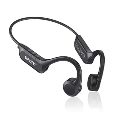 CXK Bone Conduction Headphones Bluetooth 5.4 Open Ear Headphones with Mic, Premium Loud Sound 10Hrs Playtime Bluetooth Headphones, IPX6 Waterproof Sports Headset for Running, Cycling, Walking