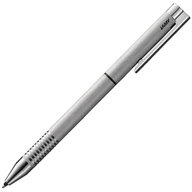 LAMY L606 Ballpoint Pen, Twin Pen, Logo, Hairline Matt, Stainless Steel, Genuine Imported Product