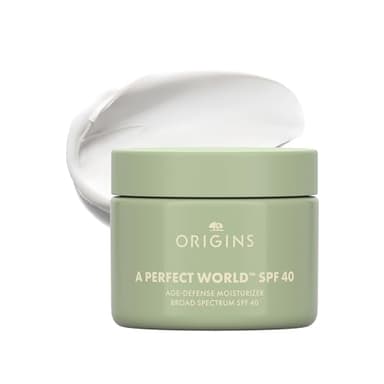 Origins A Perfect World Age-Defense Moisturizer with SPF 40 | Hydrates & Helps Delay Visible Signs of Aging | With Antioxidants, 1.7 Fl Oz