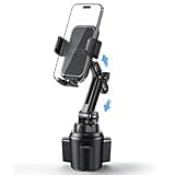 Lamicall Cup Phone Holders for Your Car, [Thick Cases Friendly] Universal Adjustable Car Cell Phone Mount for Truck Golf Cart iPhone 16 Galaxy S25 Ultra and All 4"-7" Smartphones