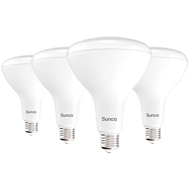 Sunco BR40 LED Light Bulbs, Indoor Flood Lights, Recessed Can Light Bulb, 1400 LM, 17W (100W Equivalent), 2700K Soft White, Dimmable, E26 Base, for Home, Bedroom, Kitchen UL 4 Pack