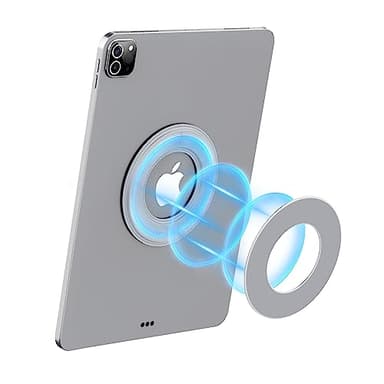Nillkin iPad Magnetic Mount Stand Shower for Wall Tablet Holder Mount for car Cradle Magnet for iPad Pro M4,Air,10.2, 11th, A16,10th, SnapHold Plus Magnetic Sticker for Home,Office,Fridge (Grey)