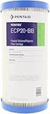 Pentair Pentek ECP20-BB Big Blue Sediment Water Filter, 10-Inch, Whole House Heavy Duty Pleated Cellulose Polyester Replacement Cartridge, 10" x 4.5", Blue End Cap, 20 Micron