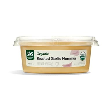 365 By Whole Foods Market, Organic Roasted Garlic Hummus, 8 Ounce