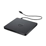 Dell USB Slim DVD +/- RW Drive DW316 - Plug and Play, 8 Watt Power Consumption, Windows 11 or below - Black