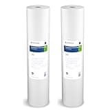 Pentair Pentek DGD-5005-20 Big Blue Water Filter, 20-Inch Whole House Sediment Filter Cartridge Replacement, Dual-Gradient Density Spun Polypropylene, 20" x 4.5", 5 Micron, (Pack of 2), White