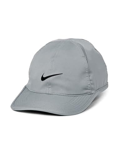 Nike Dri-Fit Club Unstructured Featherlight Cap, Particle Grey/Black, Small/Medium