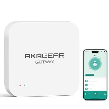 AkaGear Mini Tuya Gateway for DS10 Pro Smart Door Lock, Smart Deadbolt WiFi Gateway, Remote Control, Compatible with Tuya APP