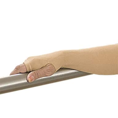 GeriGlove Prevent Products, Inc Elderly Skin Protector, Thin Skin Tear & Bruise Protective Arm Sleeve - Made in USA One Pair per Package (Medium/Beige)