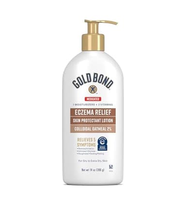 Gold Bond Medicated Eczema Relief Skin Protectant Lotion, 14 oz Lotion With 2% Colloidal Oatmeal
