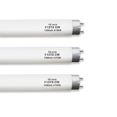 F15T8-CW 15 Watt Cool White,18" T8 RV Fluorescent Linear Tube Lamp,Replacement Bulb for Philips Alto ECO GE Staco Light Fixture,G13 Bi-Pin Base,4100K (3PACK)