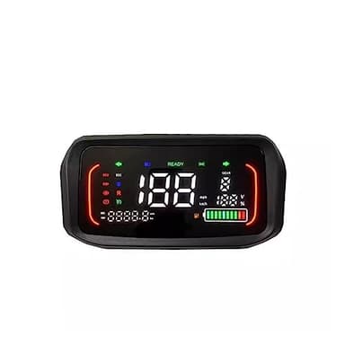 Bolisila N7 Colorful LCD Display 48V 60V 72V 96V Lithium Battery Moto Dashboard Instrument One-LIN for Far-Driver Controller(48V Li-ion Battery)