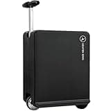 CHSSIH Electric Suitcase/Luggage Scooter for Adults - Lightweight Rolling Suitcase with Laptop Compartment, Rideable, TSA & Airline Approved, 21 Inche (Black)