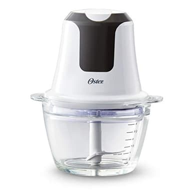 Oster 3-Cup Mini Food Chopper with Glass Bowl, for Kitchen Prep