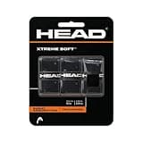 Head Xtreme Soft Racquet Overgrip Tennis Racket Grip Tape 3 Pack Black, White, Pack US