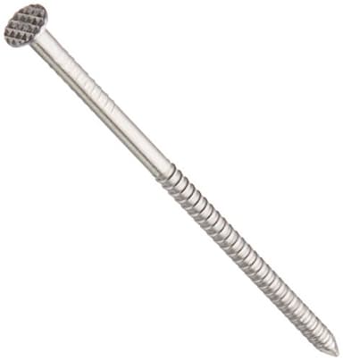 MAZE NAILS SS8WS-5 Stainless Steel Ring Shank Siding Nail, 5-Pound 8D 2-1/2-Inch