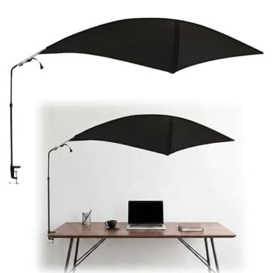 Cubicle and Desk Shade, Adjustable 55" Large Cubicle Leaf Privacy Canopy
