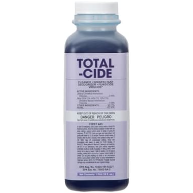 ForPro Total-Cide Disinfectant Solution, 2X Concentrated Formula, Hospital Grade Sanitizer & All Purpose Cleaner, 16 Fl Oz