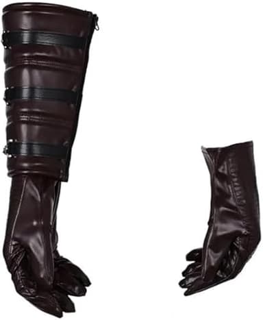 Xikaufo Anakin Skywalker Cosplay Gloves Halloween Carnival Anakin Skywalker Costume Gloves Outfits Accessories(M)