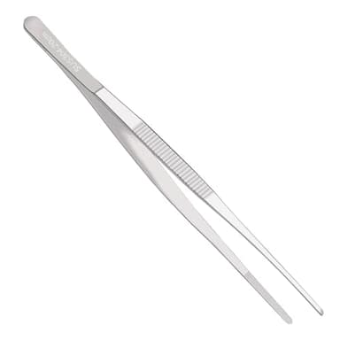 Urxirha 8-Inch Kitchen Plating Tweezers, Stainless Steel Cooking Tweezer Food Tongs, Culinary Chef Tweezers
