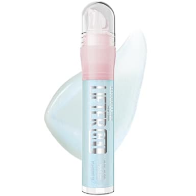 MAYBELLINE Lifter Oil-in-Gel Lip Gloss for Glassy, Bouncy Shine, Hydrating, Tinted Lip Balm and Moisturizer with Hyaluronic Acid and Passionfruit Oil, Blue Boba (Sheer Blue Pearl)