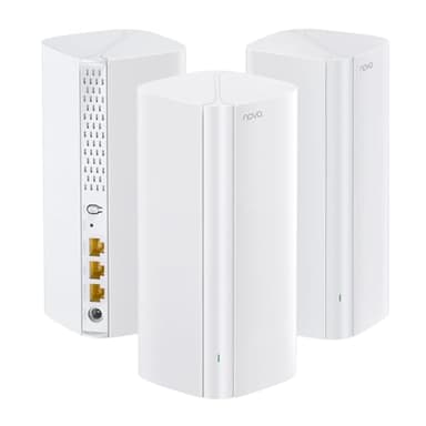 Tenda AX3000 WiFi 6 Mesh System Nova MX12– Whole Home Mesh WiFi Coverage up to 7,000 sq. ft., Dual-Band WiFi Mesh Network for 160+ Devices, Fast & Stable, Replaces Wireless Router (3-Pack)