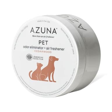 Azuna Pet Odor Eliminator for Strong Odor Gel | Plant Powered Australian Tea Tree Oil | Dog and Cat Room Deodorizer | Child and Pet Safe Air Fresheners for home | Cedarwood Scent | 8oz Pod