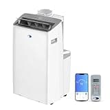 Whynter Inverter Portable Air Conditioner 14,000 BTU Heater with Dual Hose, Dehumidifier, Cooling Fan & Smart Wi-Fi for 600 Sq Ft Rooms, NEX ARC-1230WNH (12,000 SACC), White