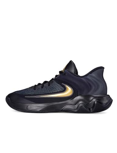 Nike Men's Giannis Immortality 4 Basketball Shoes, Black/Metallic Gold, 12