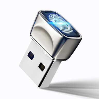 JIAN BOLAND USB Fingerprint Reader for Windows10/11, Windows Hello Mini Fingerprint Scanner,Metal Shell Auto Driver Setup-Windows Password-Free Login for PC Laptop