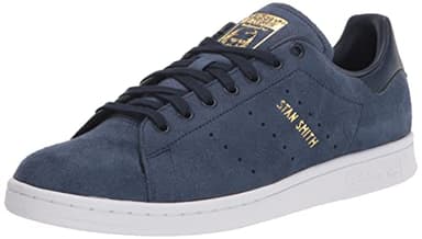 adidas Originals Men's Stan Smith Sneaker, Collegiate Navy/White/Gold Metallic, 8