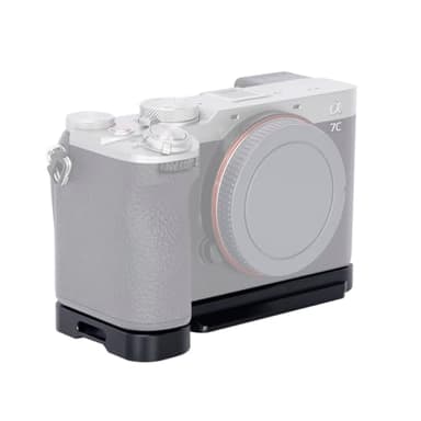 NICEYRIG Base Plate for Sony A7C II / A7CR, (Black) Camera Bottom Mount with Built-in Quick-Release Plate for ARCA, Strap Slot, 1/4’’ Thread - 588