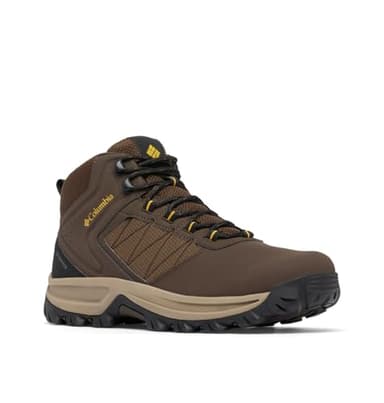 Columbia Mens Transverse Waterproof Hiking Boot, Cordovan/Golden Yellow, 12