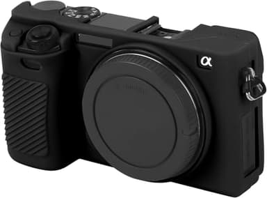 Camera Case for Sony Alpha A6100 A6300 A6400, Soft Silicone Protective Cover Housing Rubber Body Skin for Sony Alpha A6100 A6300 A6400 ILCE-6100 ILCE-6300 ILCE-6400 Digital SLR Camera Bag Black