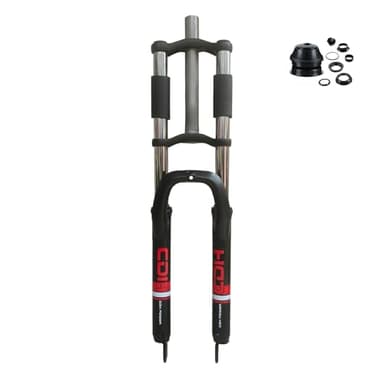 CDHPOWER 26" Bike Suspension Fork Double Shoulder 1-1/8" Threadless