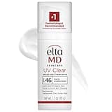 EltaMD UV Clear Face Sunscreen SPF 46, Oil Free for Face with Zinc Oxide, Dermatologist Recommended Sunscreen Lotion, For Acne-Prone Sensitive Skin, 1.7 oz Pump