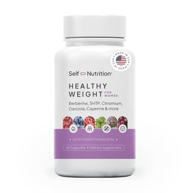 SELF NUTRITION Healthy Weight Loss Supplement for Women, Vegan, Appetite and Craving Control, Fat Burner, Metaboilism Booster, Weight Loss Supplement, Metabolism and Mood Booster - 60 Units