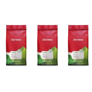 Juan Valdez Cumbre Whole Bean Coffee, Dark Roast 16 OZ - 100% Colombian Coffee - Expert blend of Colombian coffees with intense flavors and dry fruits notes (Pack of 3)