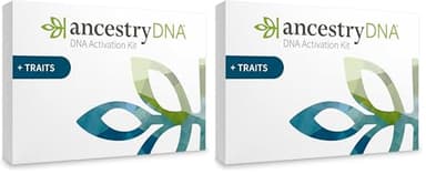 AncestryDNA + Traits Genetic Test Kit: Personalized Genetic Traits, DNA Ethnicity Test, Origins & Ethnicities, Complete DNA Test, Ancestry Reports (Pack of 2)